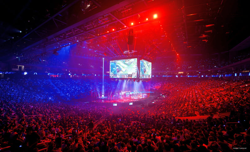 ESports Berlin 31 10 2015 Mercedes Benz Arena LoL League of Legends by Riot Games Finals 2015 SKTele_Office_111635